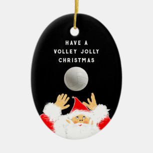 Personalized Volleyball Keepsake Ceramic Ornament