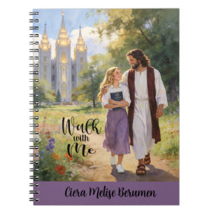Personalized Walk with Me Christian LDS Journal2 Notebook