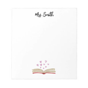 PERSONALIZED WATERCOLOR BOOK notepad