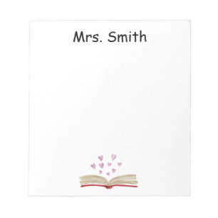 PERSONALIZED WATERCOLOR BOOK notepad