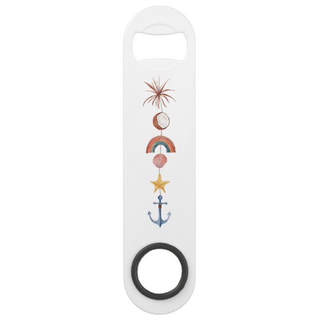 PERSONALIZED WATERCOLOR  BOTTLE OPENER (Front)