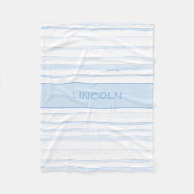 PERSONALIZED WATERCOLOR FLEECE BLANKET (Front)