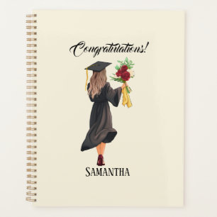 Personalized Watercolor Graduation  Planner