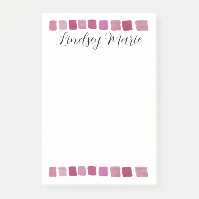 PERSONALIZED WATERCOLOR Notes (Front)