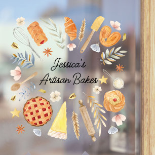 Personalized Watercolor Pastry Baking Bakery