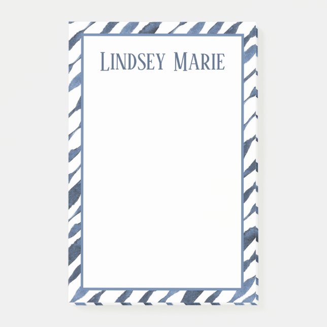 PERSONALIZED WATERCOLOR Post-it Notes (Front)