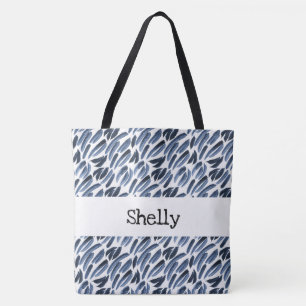PERSONALIZED WATERCOLOR PRINT TOTE BAG