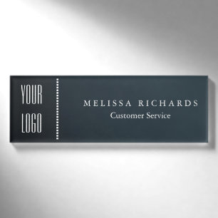 Personalized Watercolor Small Name Badge