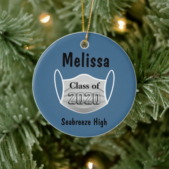 Personalized We Graduated During A Pandemic 2020 Ceramic Ornament (Tree)