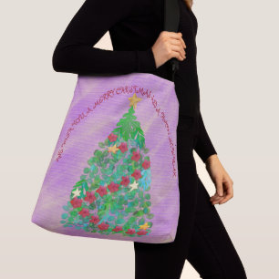 PERSONALIZED WE WISH YOU A MERRY CHRISTMAS CROSSBODY BAG