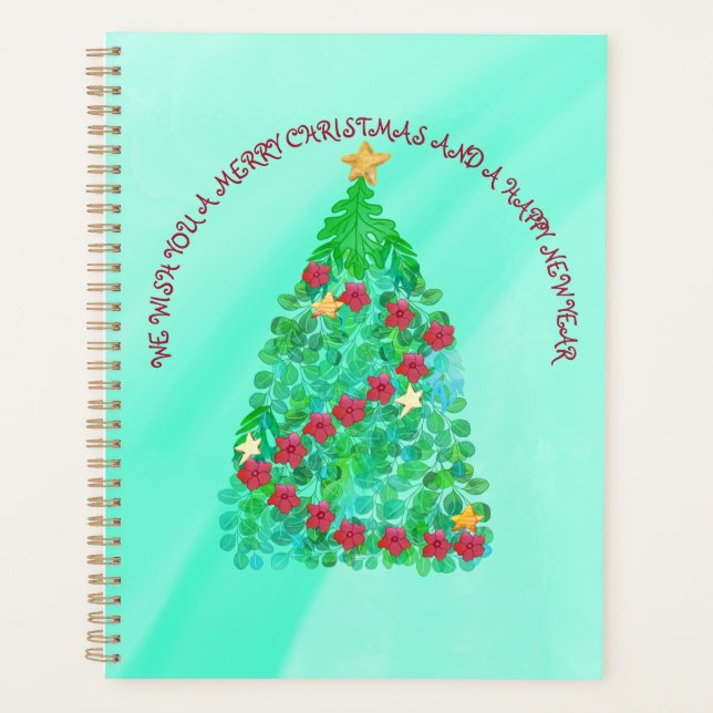 PERSONALIZED WE WISH YOU A MERRY CHRISTMAS PLANNER (Front)