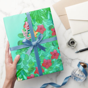 PERSONALIZED WE WISH YOU A MERRY CHRISTMAS WRAPPING PAPER