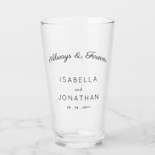 Personalized Wedding & Anniversary Glass