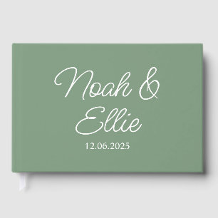 Personalized Wedding Guest Book, Engagement Recept Guest Book