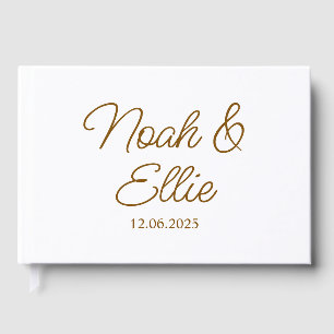 Personalized Wedding Guest Book, Engagement Recept Guest Book