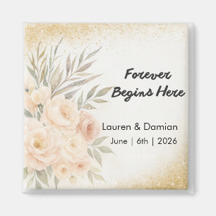 Personalized Wedding Keepsake  - Magnet