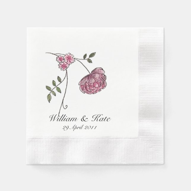 Personalized wedding napkins (Front)