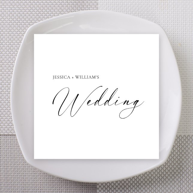 Personalized Wedding Napkins | Minimalist (Personalized Wedding Napkins | Minimalist
)