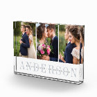 Personalized Wedding Photo Collage Block