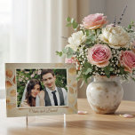 Personalized Wedding Photo | Custom Couple Keepsak Block<br><div class="desc">Personalized Wedding Photo | Custom Couple Keepsake Personalized Wedding Photo Acrylic Block | Custom Couple’s Keepsake with Floral Border and Names. Capture the magic of your special day with our Personalized Wedding Photo Acrylic Block. This stunning keepsake transforms your favorite wedding portrait into a freestanding piece of modern art. Featuring...</div>