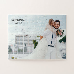 Personalized Wedding Photo Game Puzzle, Jigsaw Puzzle