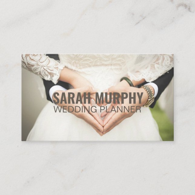 Personalized "Wedding Planner" (American) Business Card (Front)