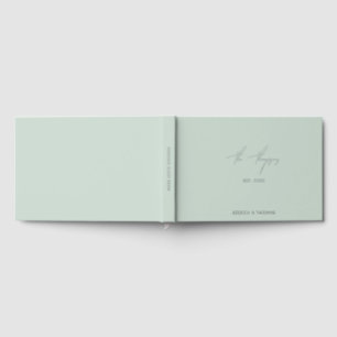 Personalized Wedding Reception Signing Book Green