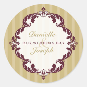 PERSONALIZED WEDDING SEAL :: flourish deluxe 3