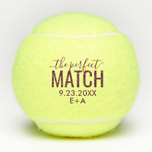 Personalized Wedding Tennis Balls Perfect Match 