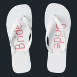 Personalized Wedding Thongs<br><div class="desc">Bride flip flops-bridal flip flops-bridesmaid flip flops-personalized flip flops-rose gold flip flops-custom bride flip flops-beach wedding

These Flip flops are perfect for a Bridal gift,  bridesmaid proposal gift or bridal shower gift!</div>