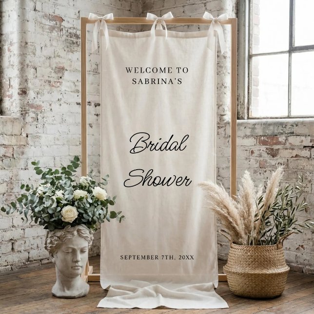 Personalized Wedding Welcome Bridal Shower Engaged Banner (Creator Uploaded)