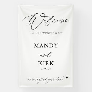 Personalized Wedding Welcome Sign Banner