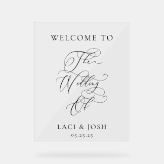 Personalized Wedding Welcome Sign | Custom Welcome