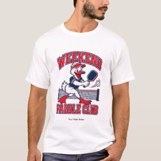 Personalized Weekend Paddle Club Duck Team Name T-Shirt