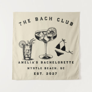 Personalized Weekend Trip Beach Bachelorette Party Tapestry