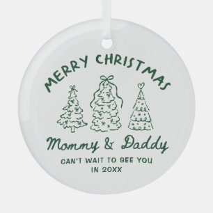 Personalized Whimsical Baby Announcement Ornament