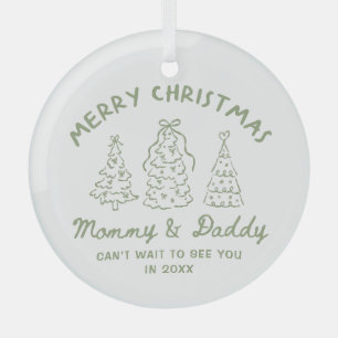 Personalized Whimsical Baby Announcement Ornament