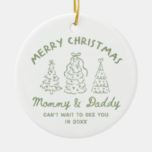 Personalized Whimsical Baby Announcement Ornament