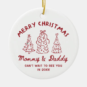 Personalized Whimsical Baby Announcement Ornament