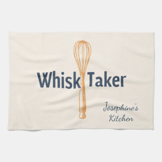 Personalized Whisk Taker Funny Baking Cute Elegant Tea Towel