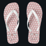 Personalized White Doves Wedding Flip Flops<br><div class="desc">An illustration of 2 beautiful doves holding flowing ribbon with a love heart attached</div>