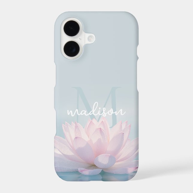 Personalized White Lotus Flower  (Back)