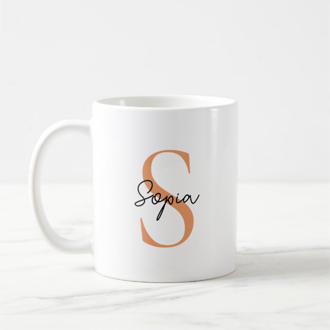 Personalized white stylish mugs (Left)