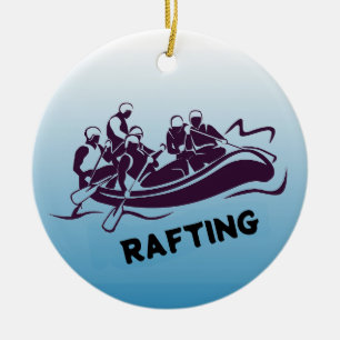 Personalized White Water Rafting Ornament