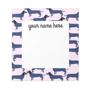 Personalized Wiener Dog Notepad