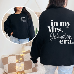 Personalized Wife Era Bride Honeymoon Trendy Cool Sweatshirt
