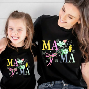 Personalized Wildflower Mama T-Shirt Tri-Blend Shirt