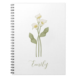  Personalized Wildflower Name Notebook