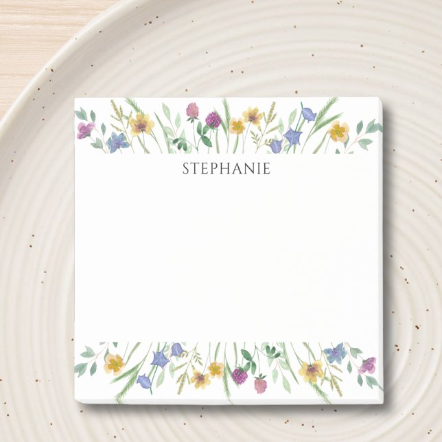 Personalized Wildflower Post-it Notes (Creator Uploaded)