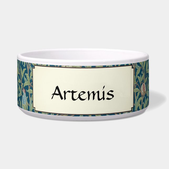 Personalized William Morris Bird and Pomegranate (Front)